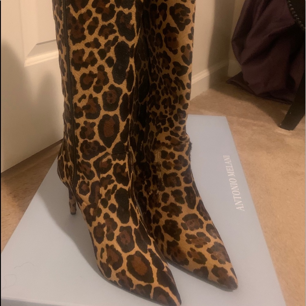 Calf hair boots